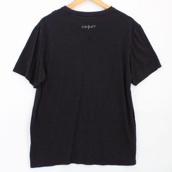 ONNIT Shirt Mens Black Short Sleeve Devil Gorilla Graphic Logo Medium M - Picture 7 of 9